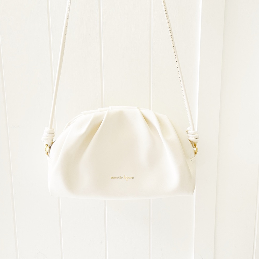 Nanette Lepore White Crossbody Bag Minimalist Design